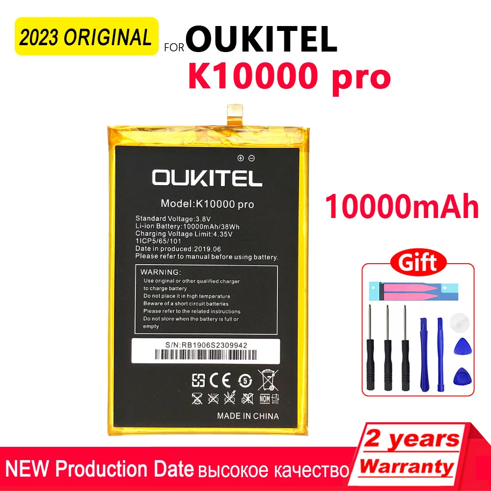 Original 10000mAh K10000 PRO Battery For Oukitel K10000 PRO Replacement Phone High quality Batteries With Tools+Tracking Number