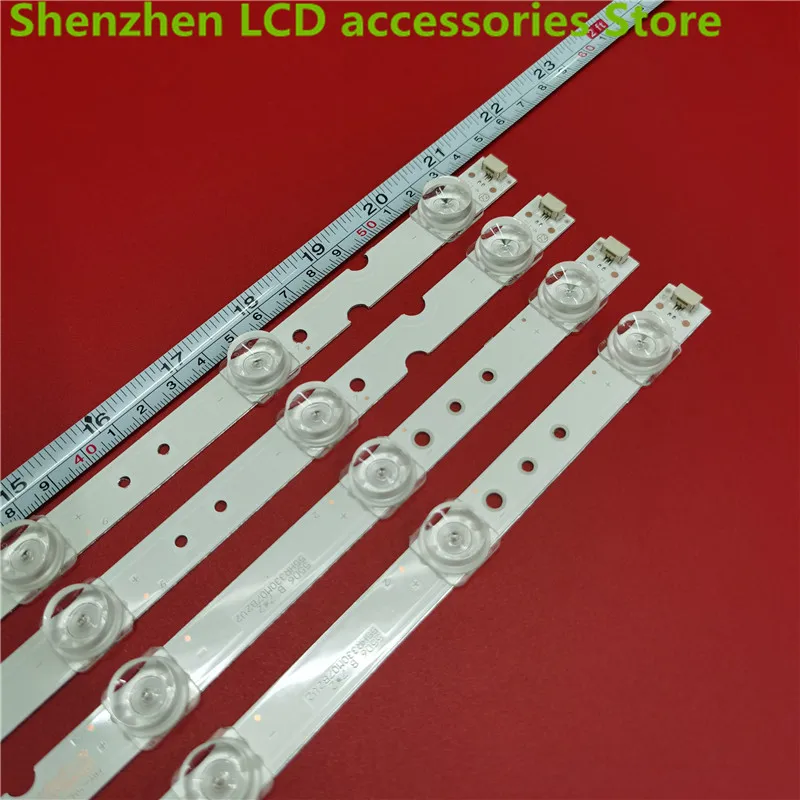 4piece/lot   FOR  NEW55A660U/55V2  4C-LB5507-HR02J 4C-LB5508-HR02J  LCD TV backlight  100%new   470+573MM 6V 7+8LED