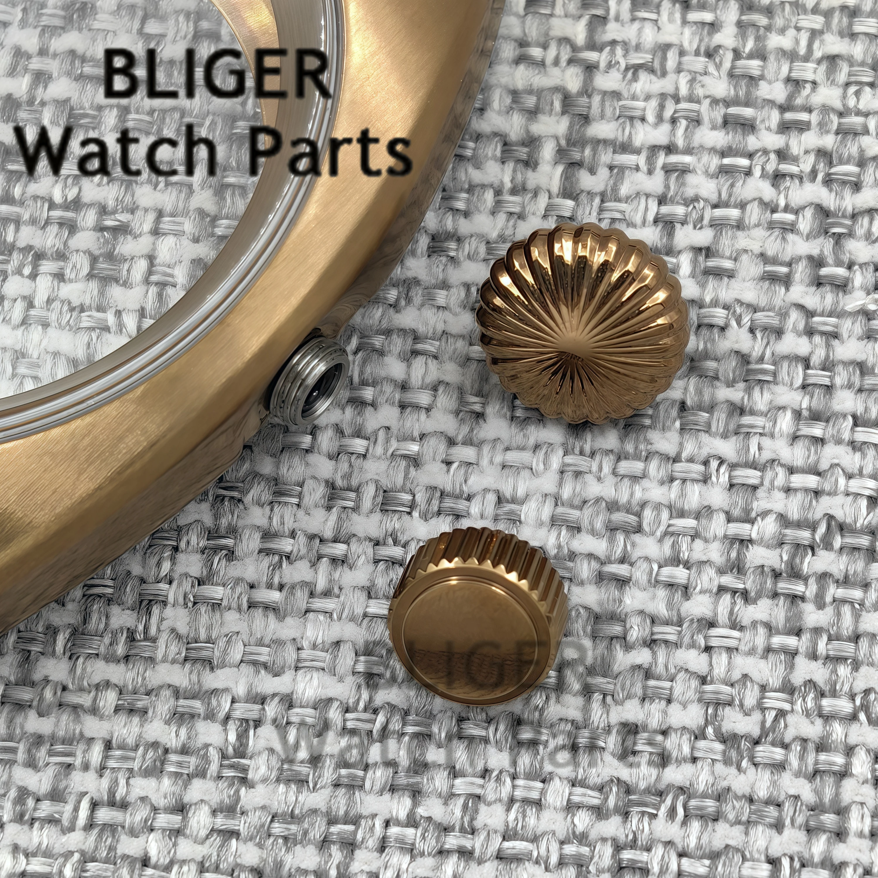 NH35 36 мм/39 мм двойной куполообразный корпус для часов из сапфирового стекла подходит для NH34 NH35 NH36 NH38 ETA2824 PT5000 механизм большая заводная головка/маленькая заводная головка