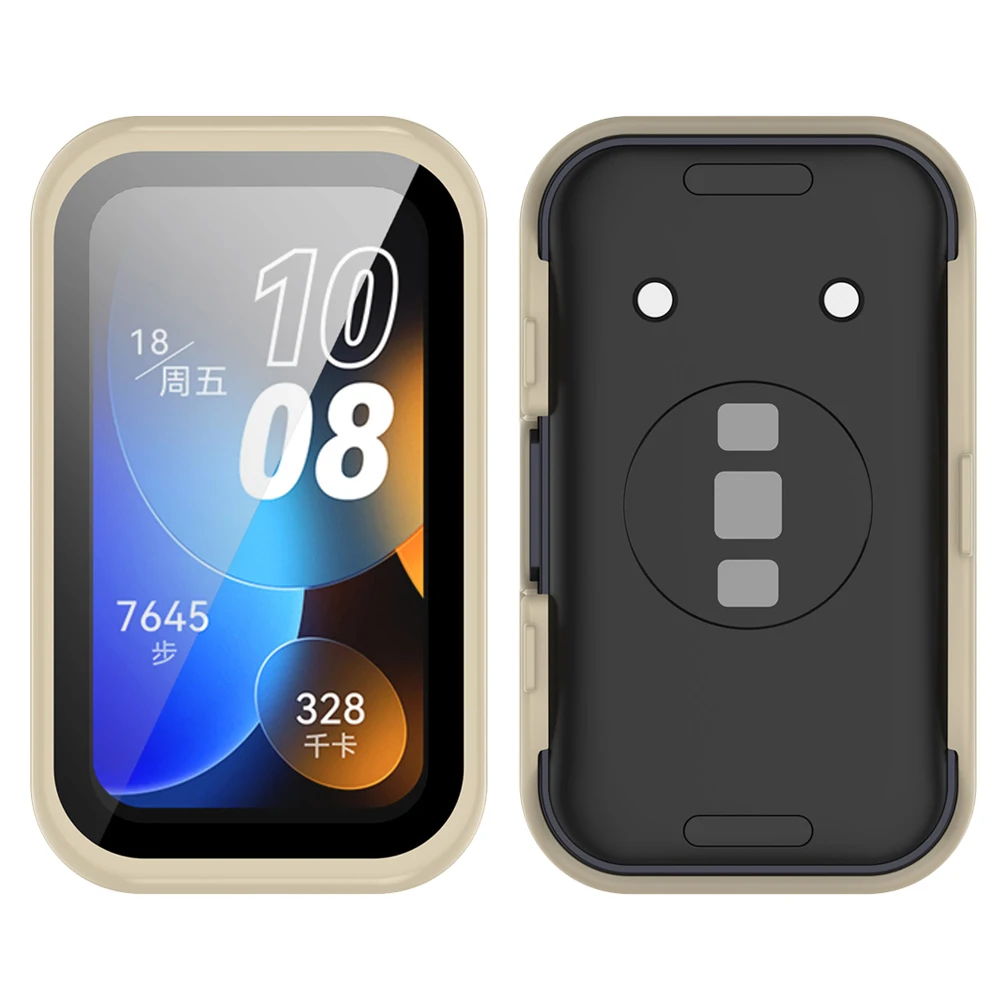Чехлы-чехлы для Huawei Band 10 9 8, защитный чехол для браслета с пленкой 2 в 1, защитная рамка для экрана, аксессуары для бампера