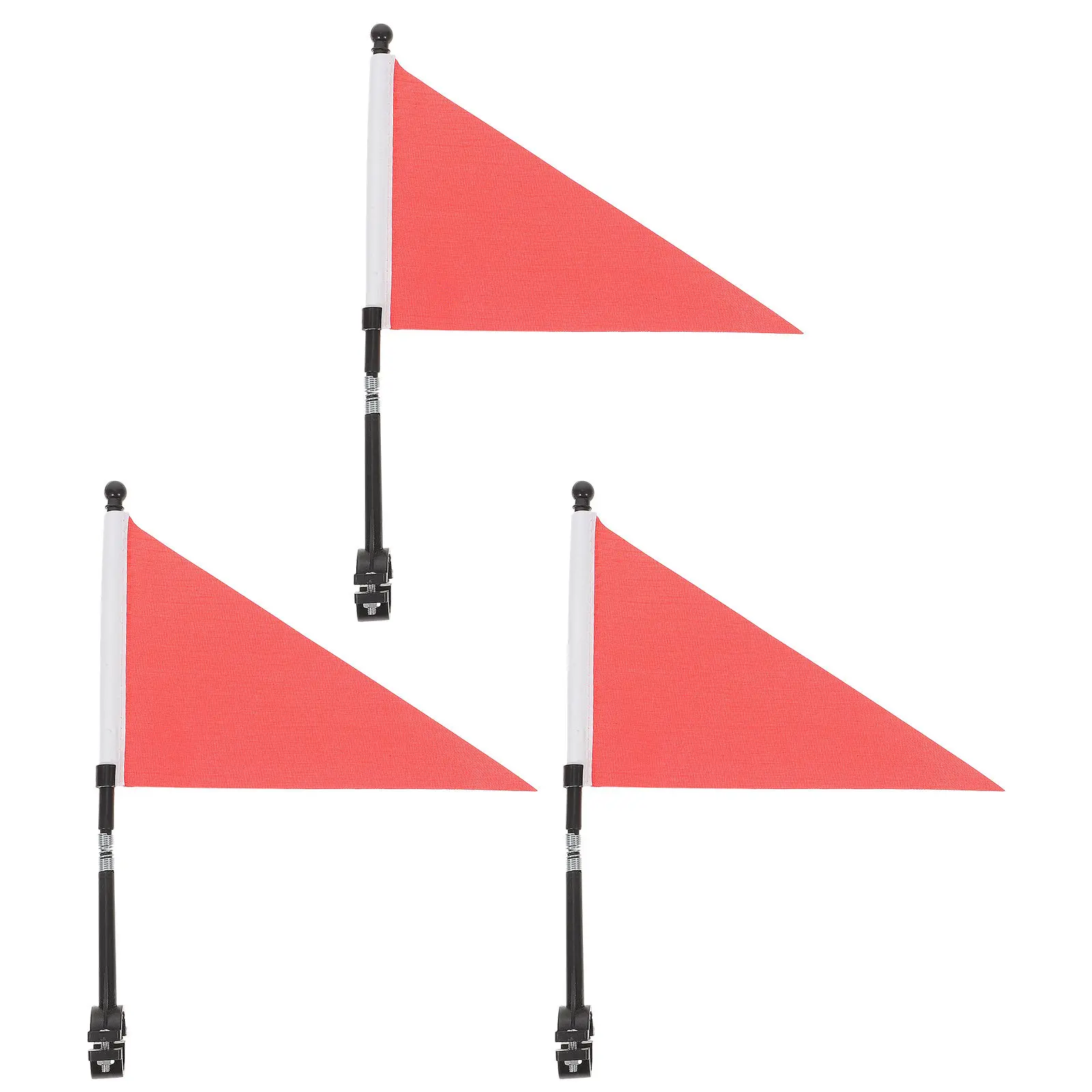 Bike Handlebar Safety Flag Premium Material Cycling Warning Flag Bicycle Trailer Accessory Bike Accessories