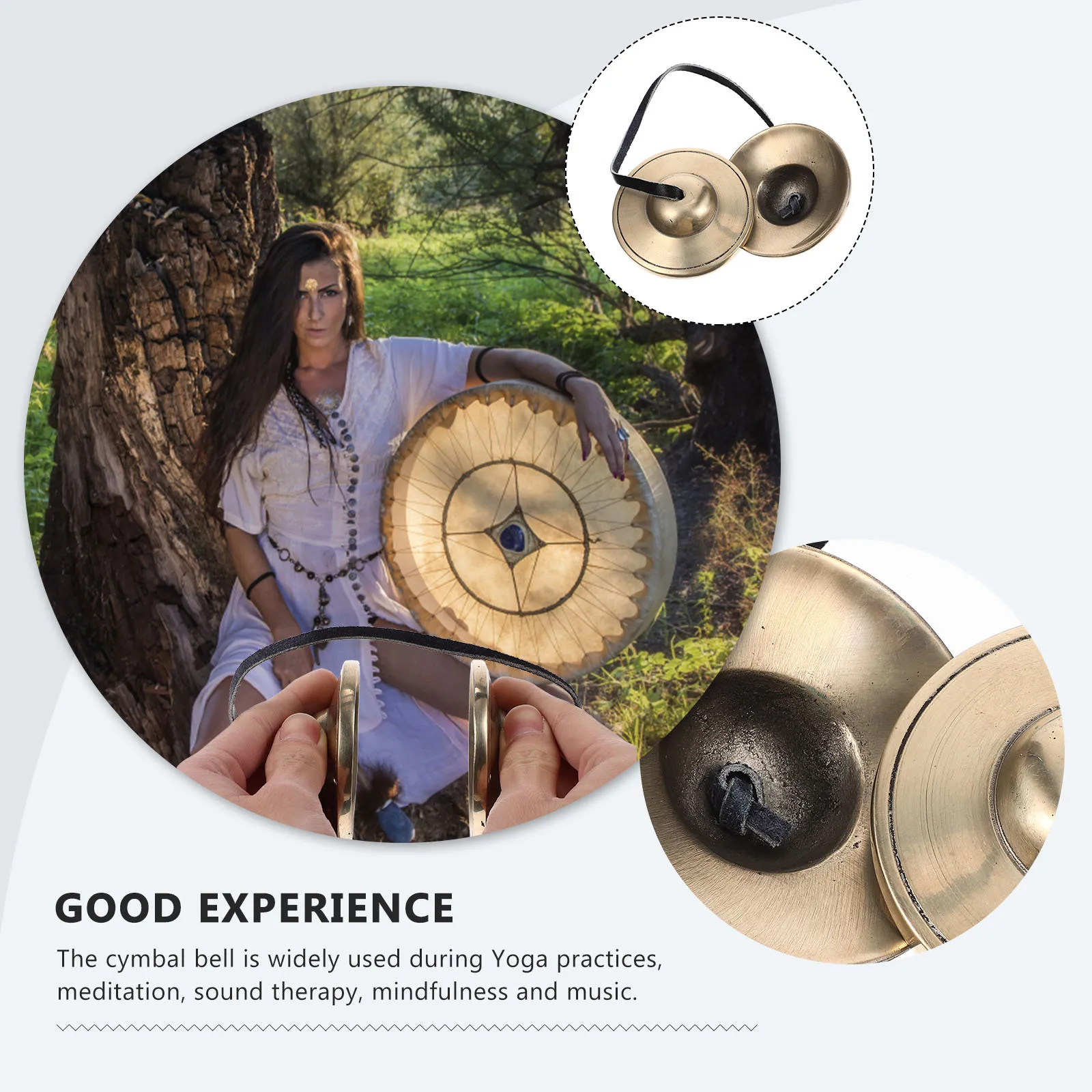 

Tibetan Tingsha Copper Cymbal Bell 3Cm Small Percussion Instrument For Yoga Meditation Religious Ceremony Sound Therapy