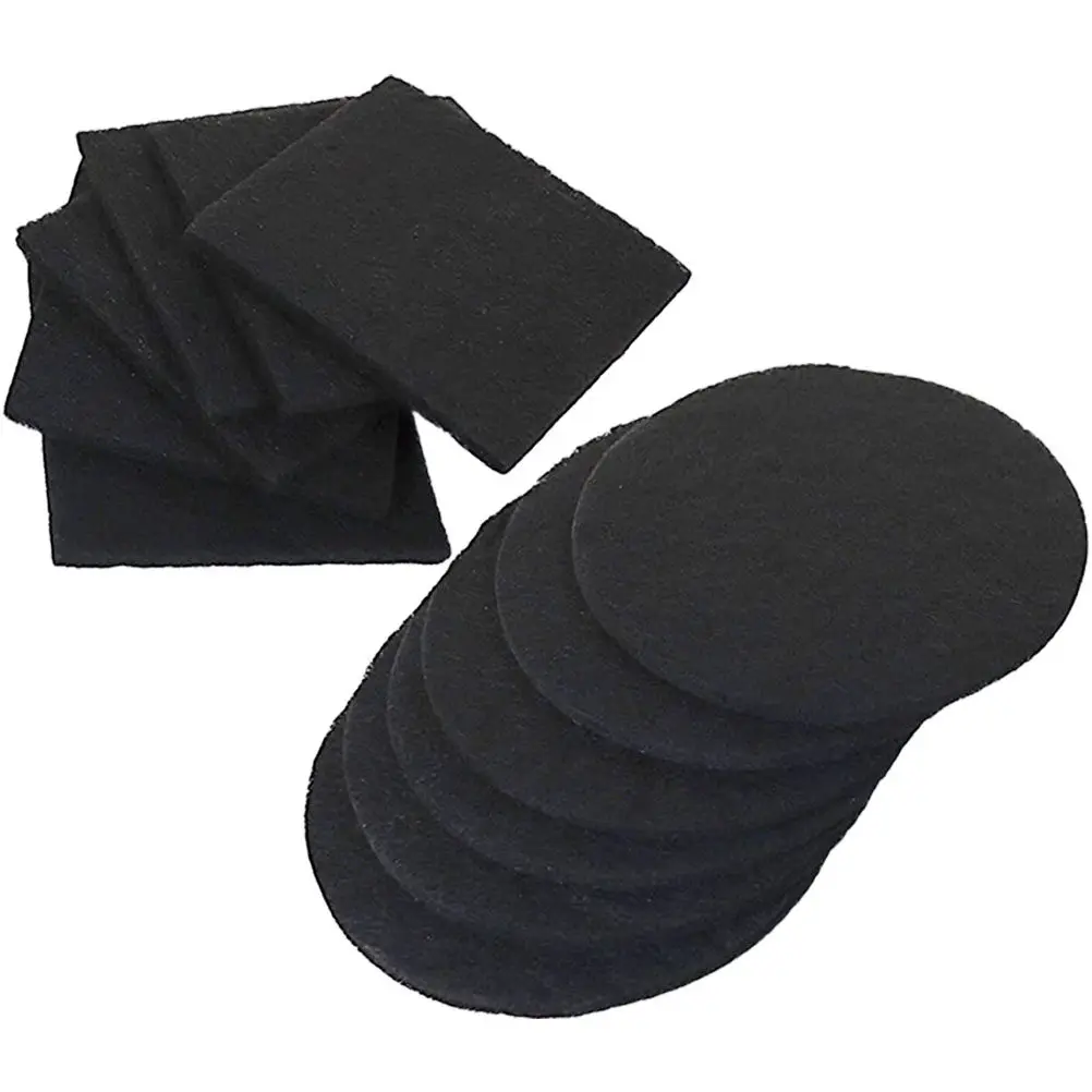 

12Pcs Charcoal Filter Kitchen Compost Bin Replacement Premium Cotton Trash Can Odor Remover Filter Pads Household Trash Bin