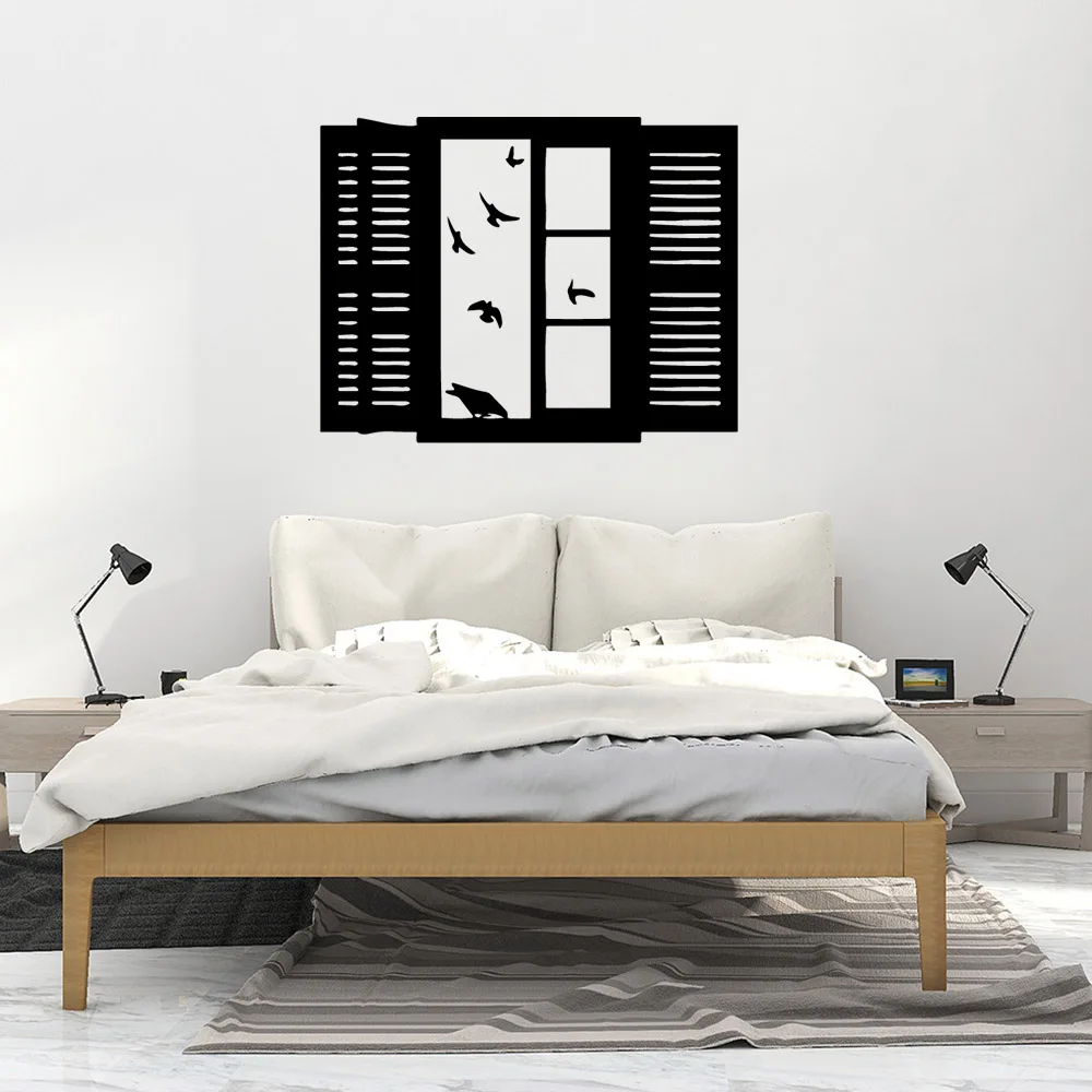 1PC Excellent Window Wall Sticker Self Adhesive Vinyl Living Room Decor Wall Decoration Murals