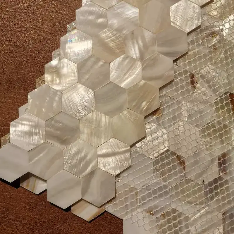 

Shell Mosaic Tile Natural White Mother of Pearl Wall Backsplash Bathroom Tiles fish scale sheet kitchen 17