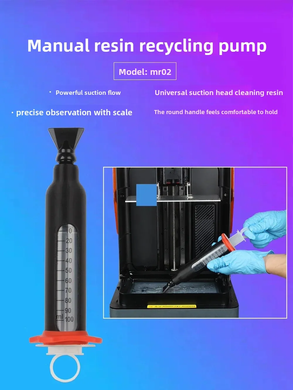 

1set for 3D printer DLP SLA Light Curing II Manual Version Photosensitive Resin Liquid Recovery device