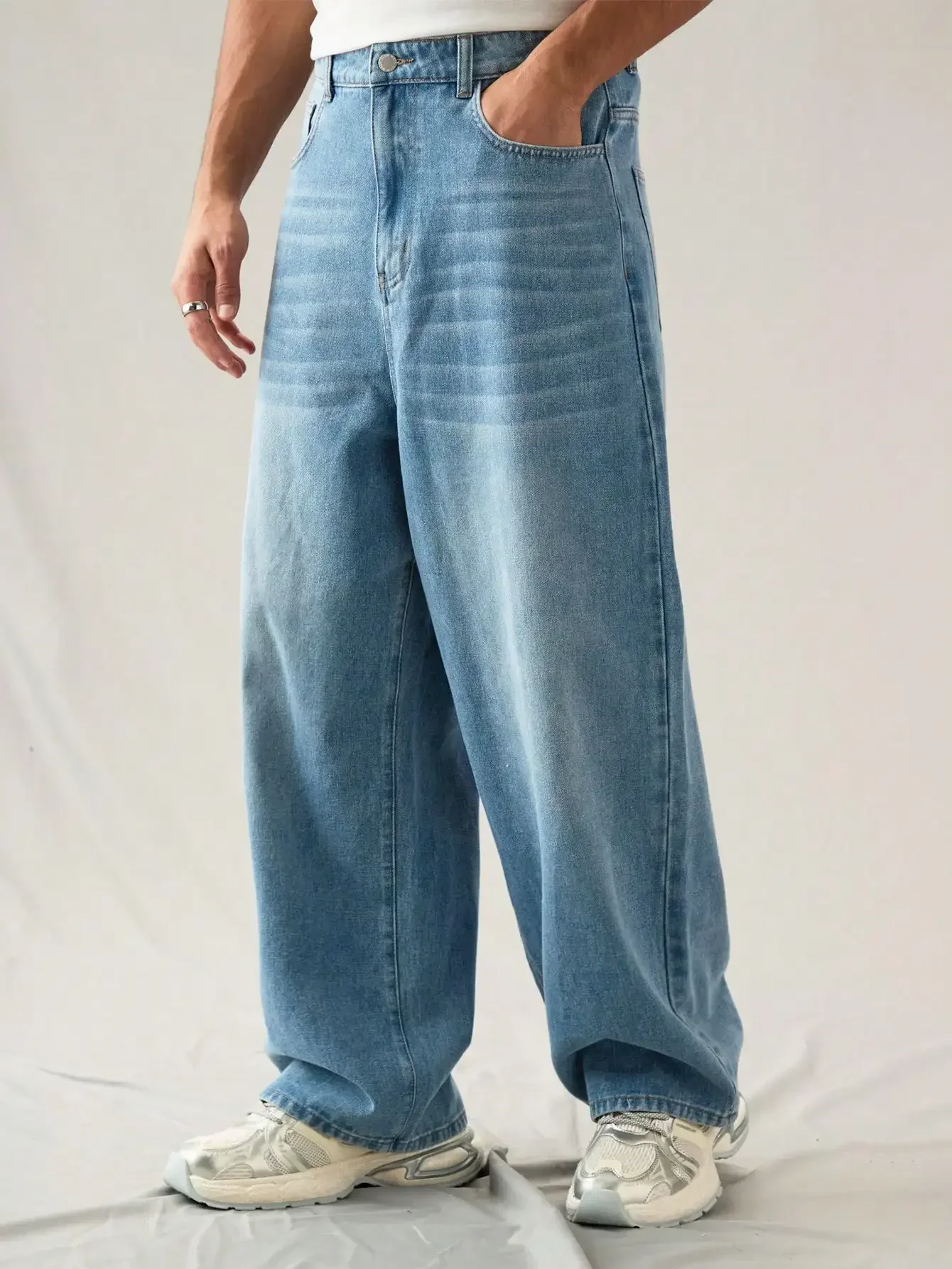 

Traf Y2K Homme Traf Homme Jeans for Men Streetwear Men Y2k Roupas Masculinas Stock Jeans Trousers for Men