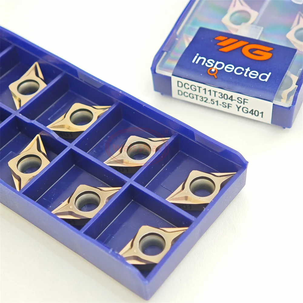 YG-1 DCGT070202 DCGT070204 DCGT11T302 DCGT11T304-SF YG401 Carbide Insert DCGT Inserts