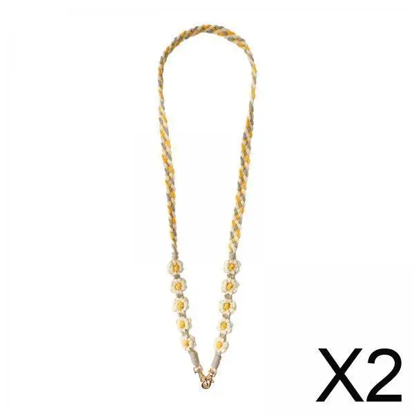 

2 ремешка для телефона для мобильных телефонов — плечевой ремень с цветочным дизайном для женщин