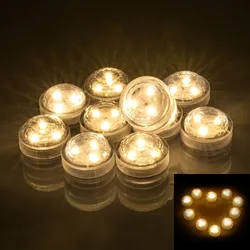6PC Waterproof Submersible LED Underwater Light Battery Operated RGB Night Light For Fish Tank Swimming Pool Wedding Party Lamp