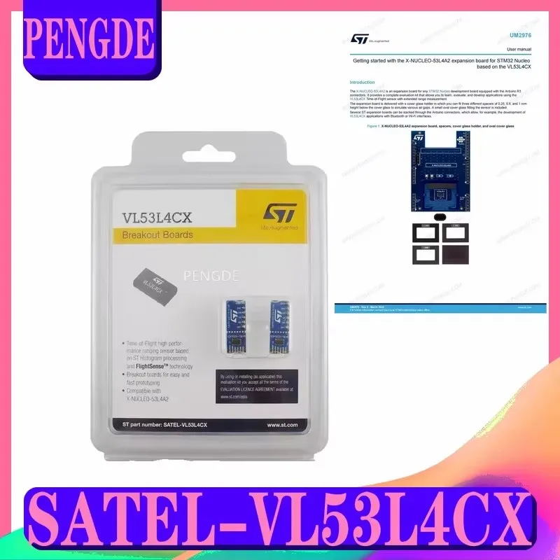 Original spot VL53L4CX-SATEL wide field of view time of flight multi-area ranging sensor nucleo