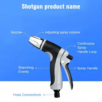 Wysokociśnieniowy pistolet natryskowy do mycia ogrodu Dysza węża do podlewania Zraszacz Zestawy narzędzi do czyszczenia samochodu Pistolety do mycia samochodów