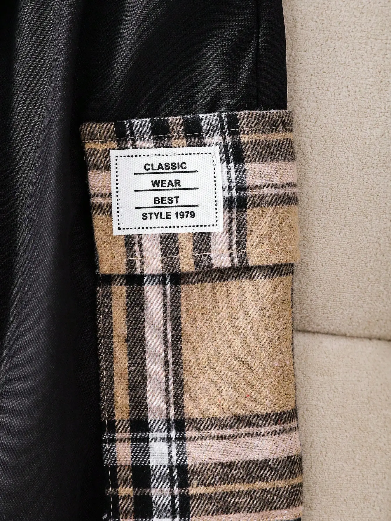 هوديي مطابقة اللون سحاب أكمام طويلة نصف سترة أعلى مرونة الخصر مشد القدم جيب السراويل وسيم الصبي الطفل بدلة سوداء