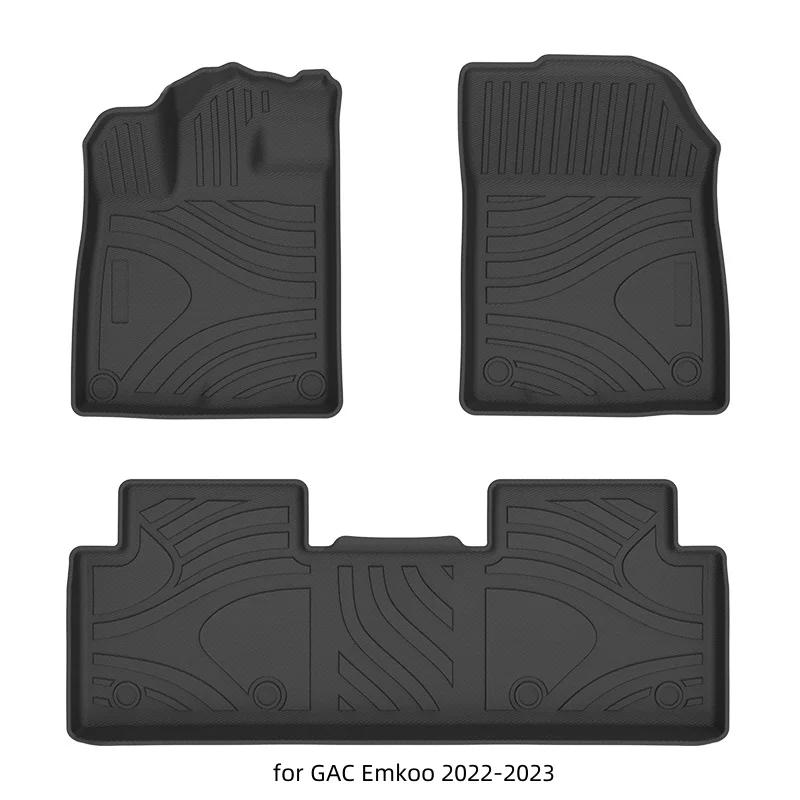 Great Wall Poer Car Interior Accessories Floor Mat for GAC Emkoo 2022-2023 TPE ECO Material Carpet Full Set Front and Back