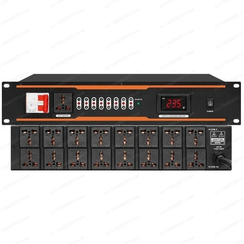 10/16 Filter Power Sequencer 8 Channel Stage Socket Controller Computer Central Control  Professional Edition