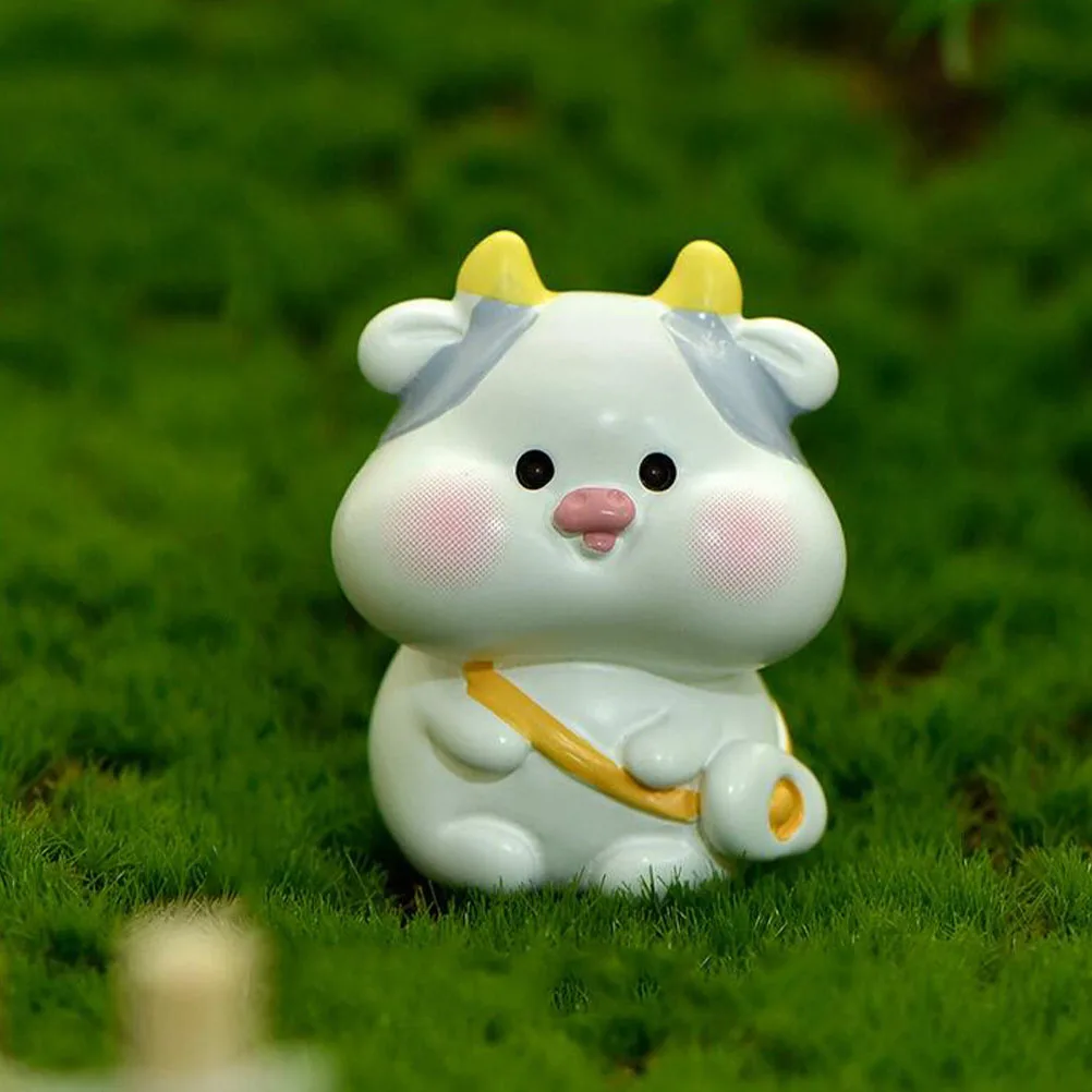 

12pcs Zodiac Miniature Goat Monkey Decor Garden Garden Decors Bonsai Layout Bonsai Decor nament