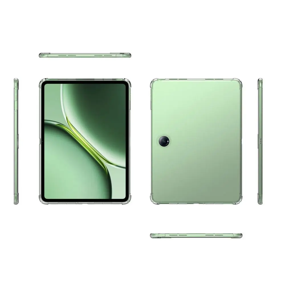 Przezroczyste etui na tablet 12,1 cala, 4 poduszki powietrzne, odporne na wstrząsy, tylna pokrywa, miękka, wąska obudowa ochronna dla OnePlus Pad 2/OnePlus Pad Pro