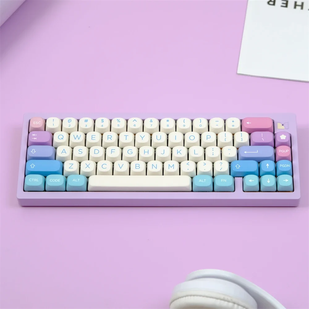 KBCaps PBT المواد 129 مفتاح الجنية MOA الشخصي صبغ التسامي Keycap يناسب MX التبديل 61/64/68/75/86/98/104 لوحة المفاتيح الميكانيكية