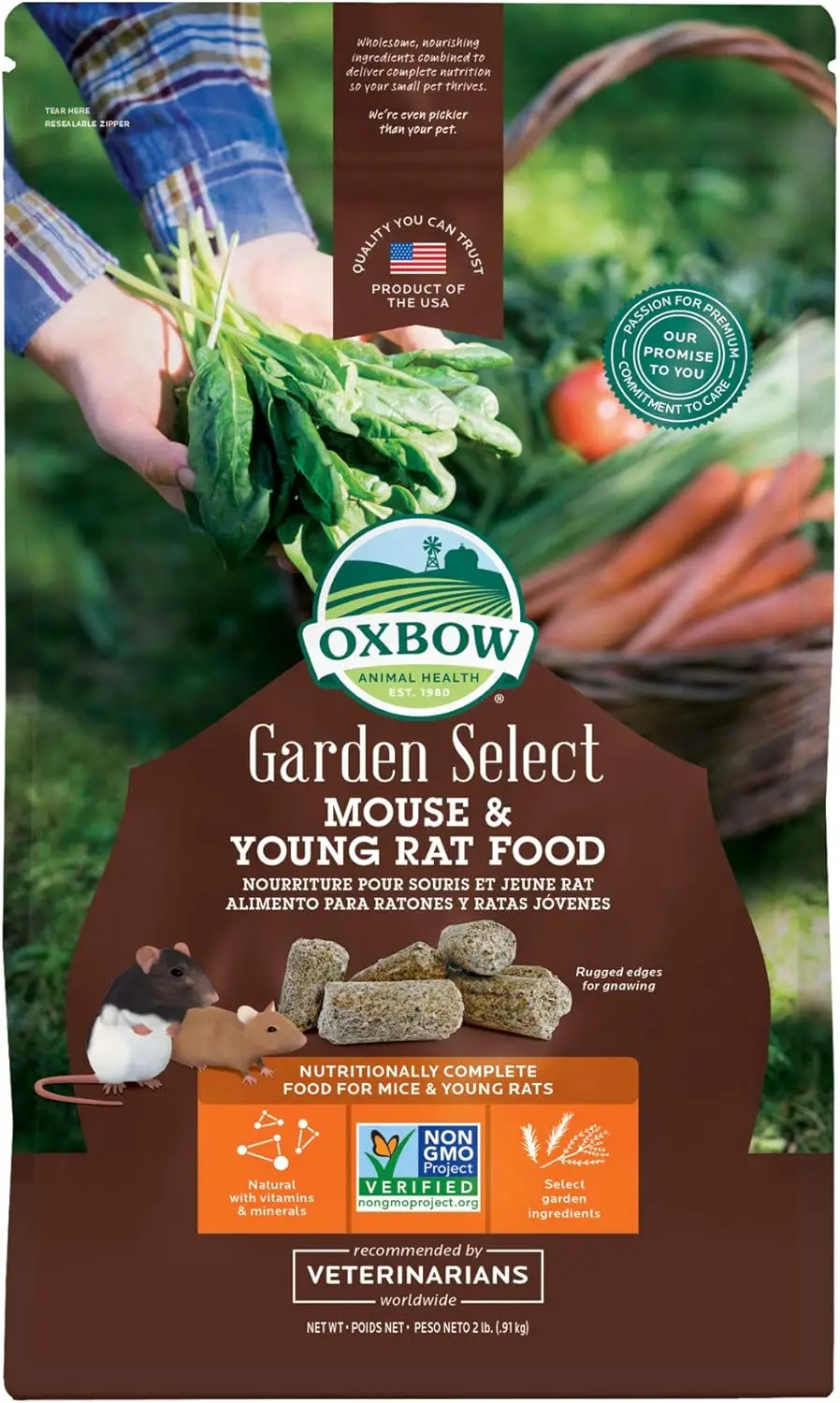

Complete Nutrition Young Rat & Mouse Food, Non-GMO Pellets, 2 lb