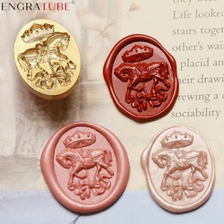 3D Embossed Sealing Wax Stamp Trojan Horse Rocker Carousel Amusement DIY Gift Wrapping Wedding Greeting Card Decoration Tools