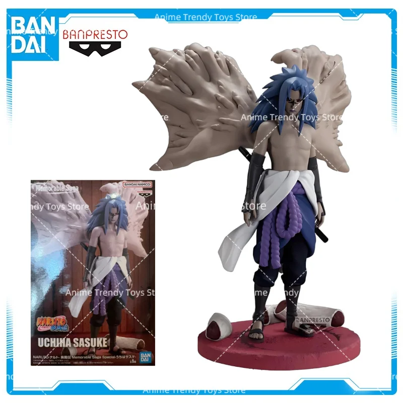 Na stanie BANDAI BANPRESTO Memorable Saga NARUTO Shippuden Uchiha Sasuke Figurka Anime Kolekcja Zabawki Prezenty WY