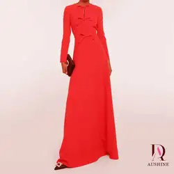 Aushine-Robe de soirée de luxe à manches longues pour femme, robe de longueur au sol, fête de mariage élégante, tout ce qui est arabe, été, 2024Fu