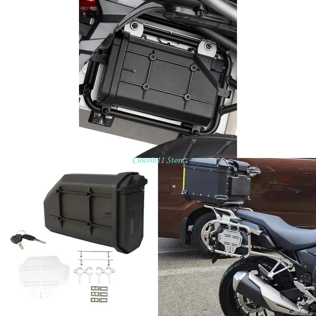 

Y1UB Motorbike Decorative Accessories for CRF1000L Motorcycle Toolbox Side Tool Box Luggage Rack Side Tool Box