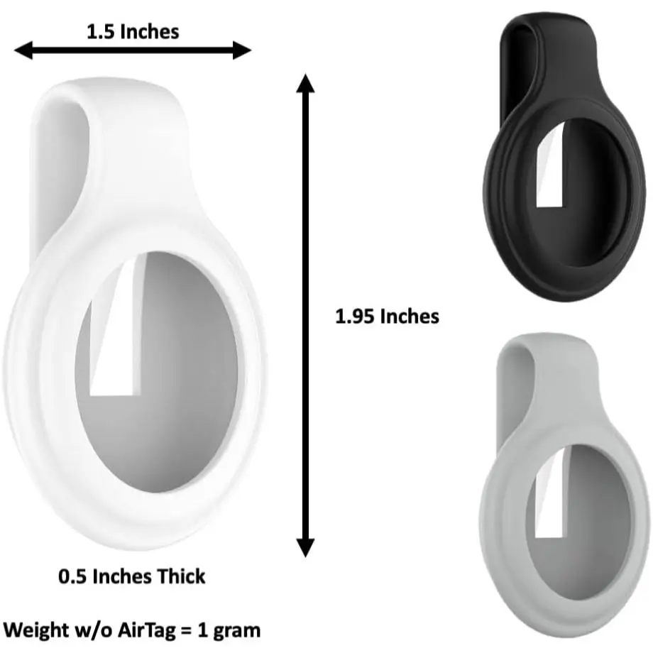 Airtag Case Clip for Locator Tracker Protect Cover Anti-lost Kids Air Tag Case Holder Keychain Steel for AirTag