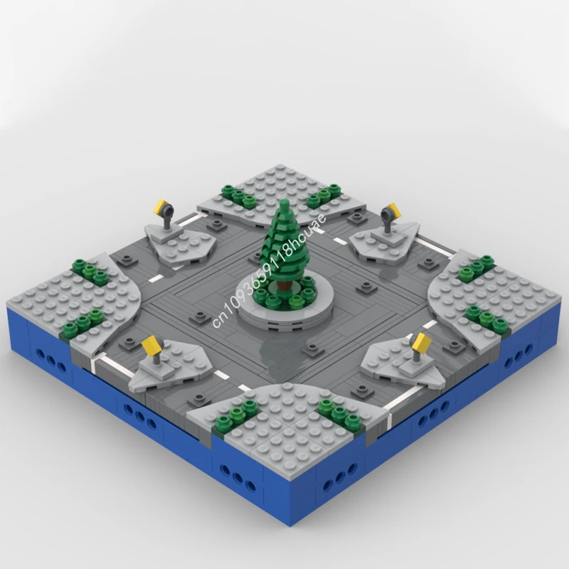 

389 шт. MOC микро модульные карусели модульные здания строительные блоки интерактивный образовательный комплект STEM для творческих строителей Chr