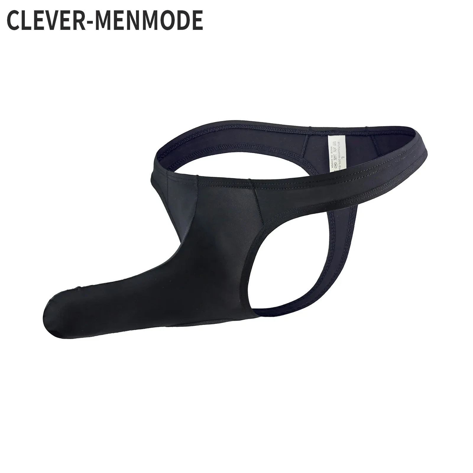 CLEVER-MENMODE Sexy Men\'s Bikini Bulge Open Penis Pouch Briefs Underwear Man Low Waist Panties Male Elephant Nose Underpants