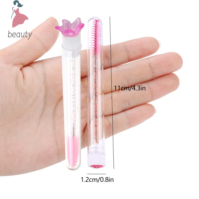 Reusable Eyelash Brush Tube Disposable Mascara Wands Replaceable Dust-proof Lash Eyebrow Eyelashes Extension Sticks