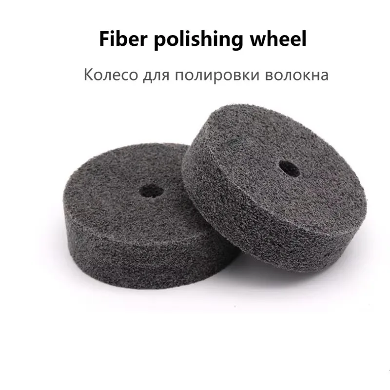 75x20x10mm Nylon Fiber Polishing Wheel, Non-Woven Surface Finishing Disc for Metal Woodworking