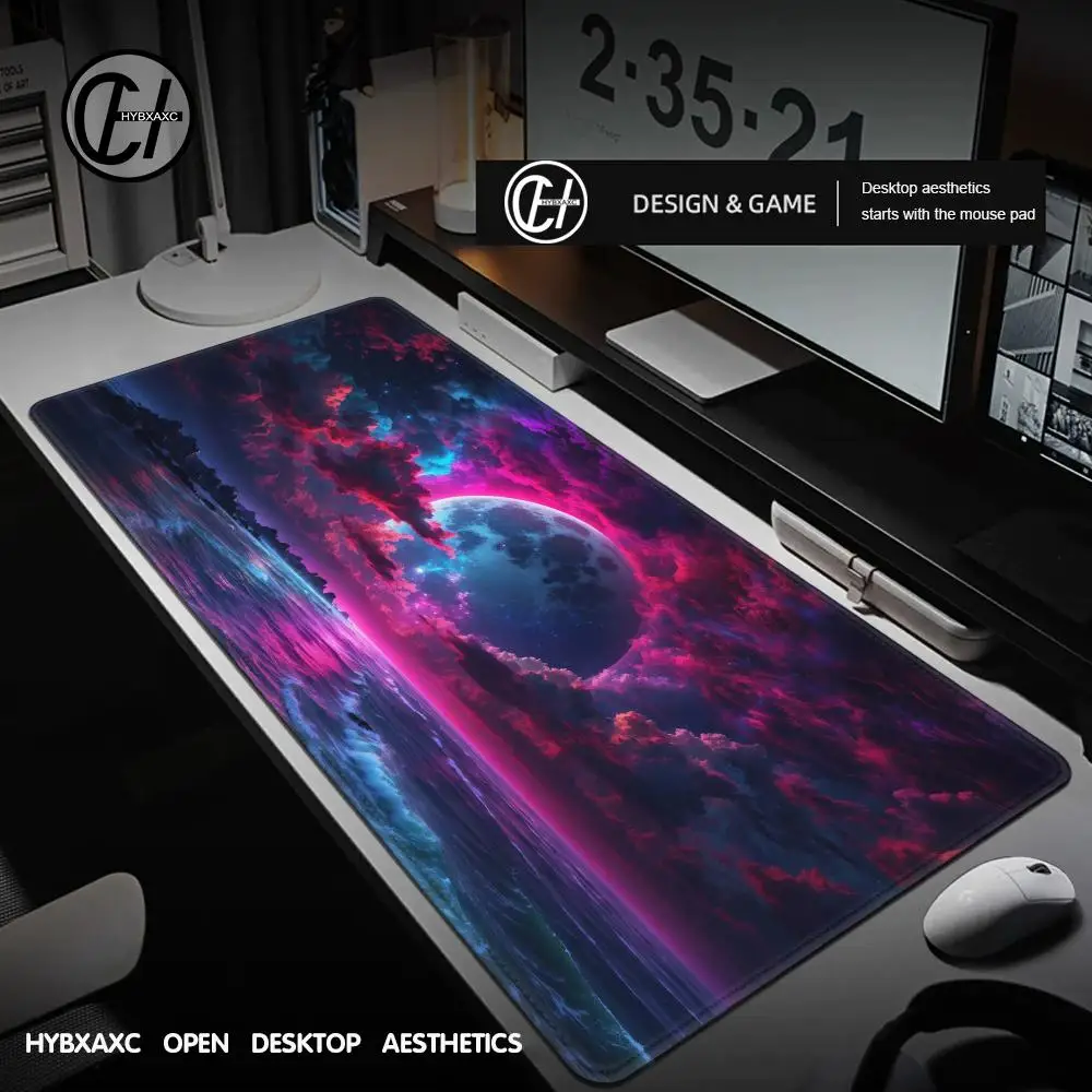 

Galaxy Milky Way Rubber Mouse Pad XXL 90X40 Carpet PC Gamer Computer Keyboard Desk Mat Anti-slip Mousepad For Office Home