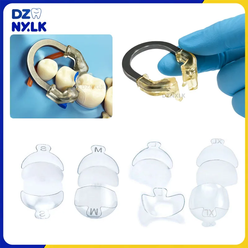 

Dental Clear Matrix NITI Elastic Clear Tip Clamping Ring Sectional Matrix System Polyester Transparent Posterior Matrix Dentist