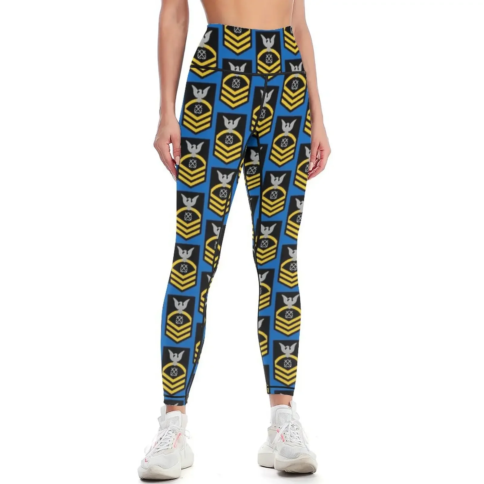

USN - CHIEF PETTY OFFICER Leggings Women's trousers flared sports shirts gym gym's clothing Womens Leggings