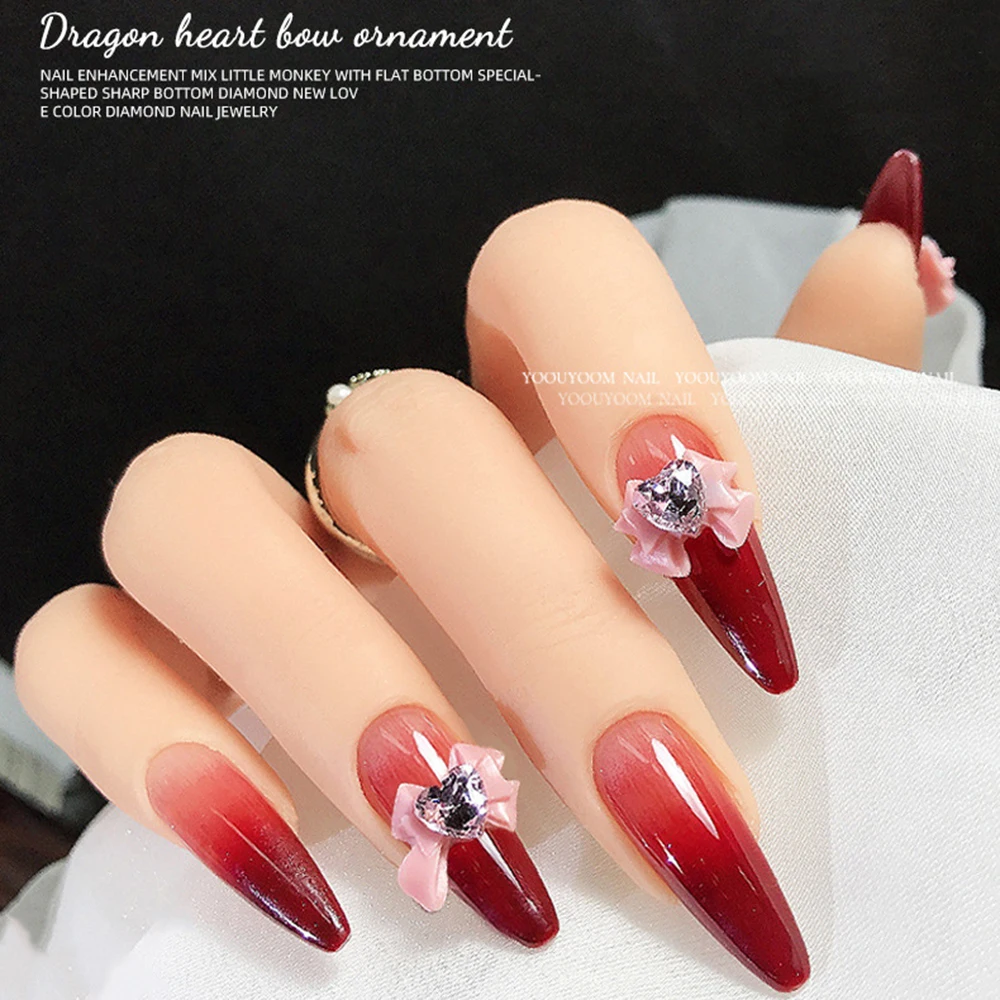 5pcs 3d Schmetterling Nail Art Zubehör Harz Flatback weiße Blumen Acryl Nägel Glitter DIY Schönheit Maniküre Dekoration