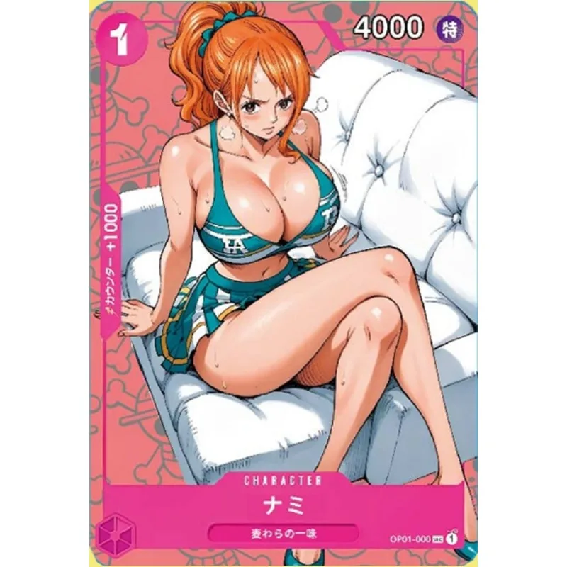 9pcs/set One Piece Nami Nico Robin Boa Hancock Self Made Refraction Flash Card Anime Classics Game Collection Cards Toy Gift