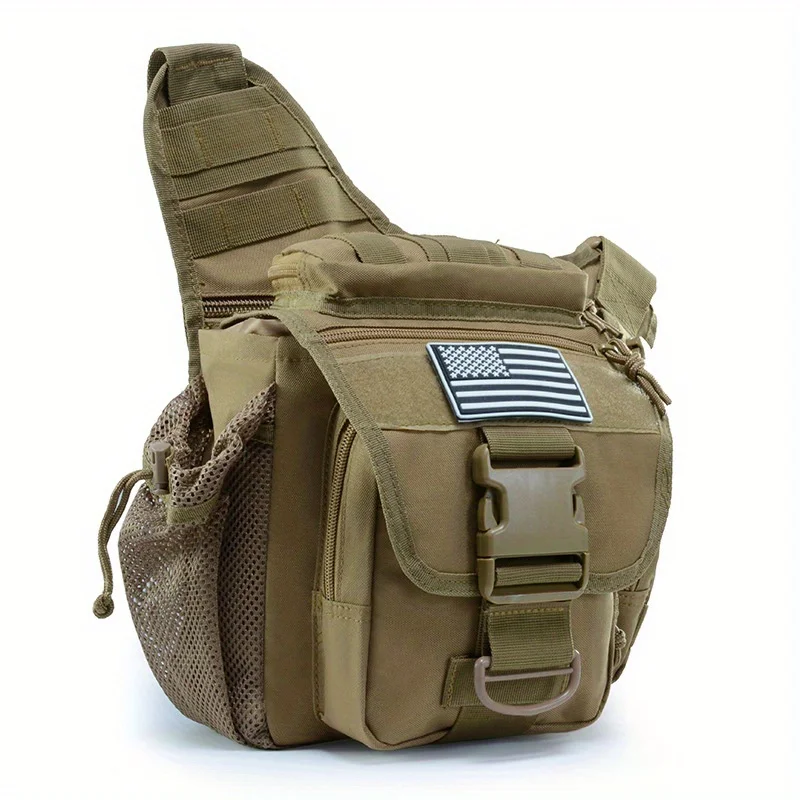 Outdoor Tactical Backpack Saddle Bag Single Shoulder Straddle Bag, Outdoor Travel Tactical Fanny Pack for Cycling Photography