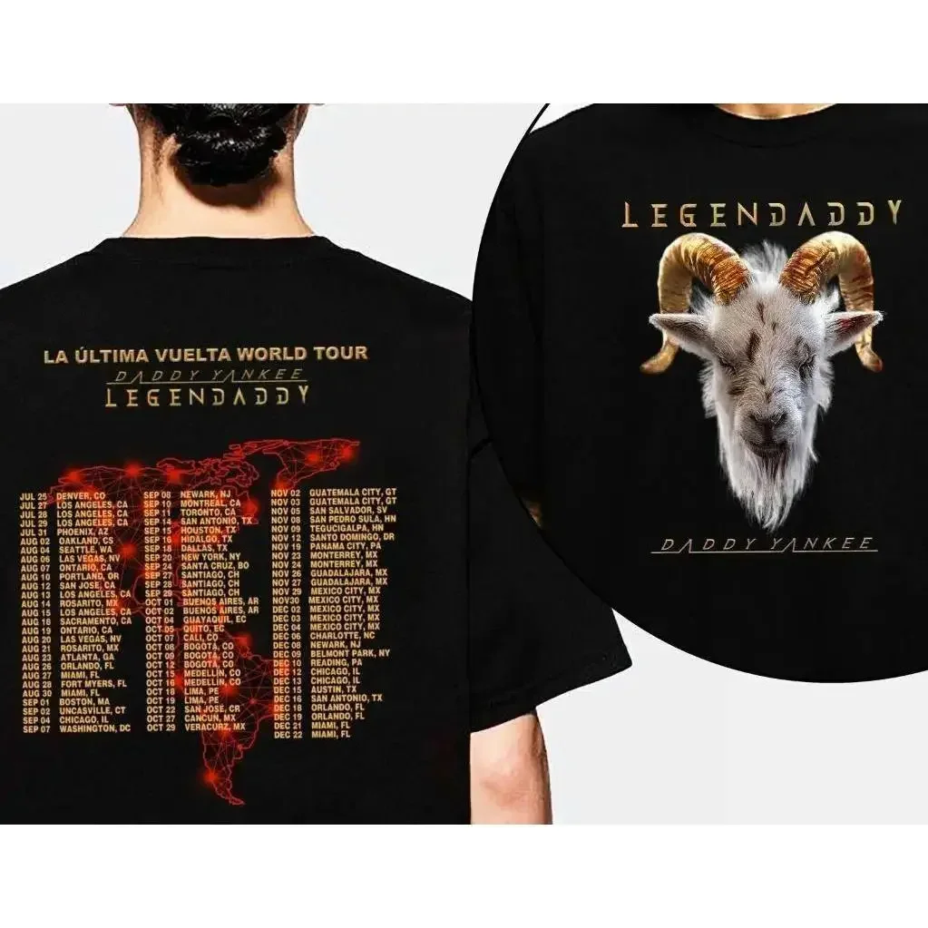 Camiseta Legendaddy de Daddy Yankee 2022, camiseta de la gira de Daddy Yankee 2022, regalo para fanáticos