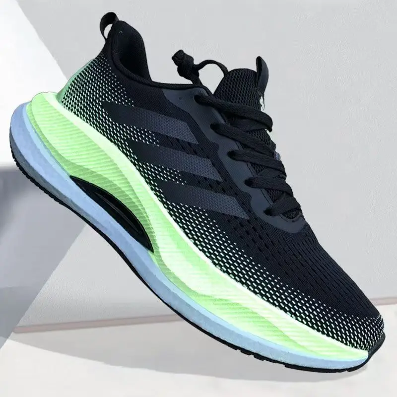 

Spring and Autumn Men's New Outdoor Sports and Leisure Running Shoes Color blocked Couple's Comfortable Soft soled Travel Shoes