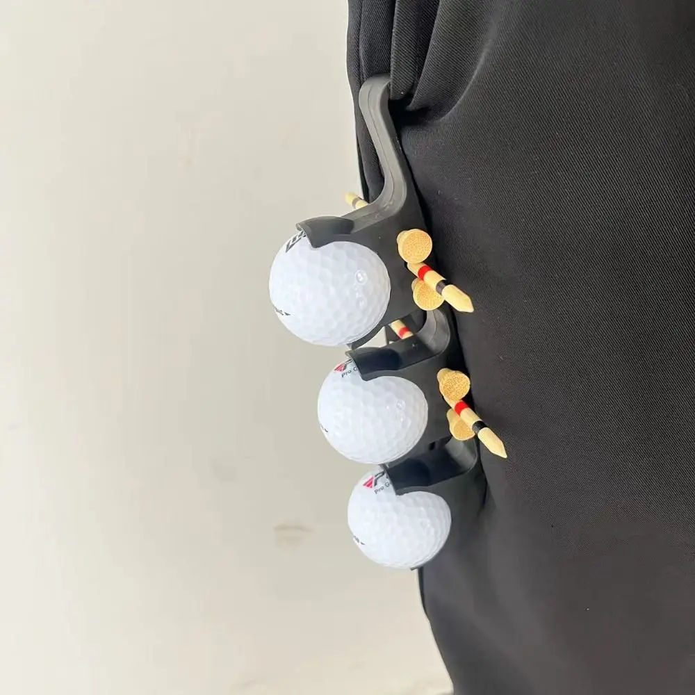 New Portable Golf Ball Bag Clip with Tees Creative Golf Storage Rack Golf Accessories Golf Decoration