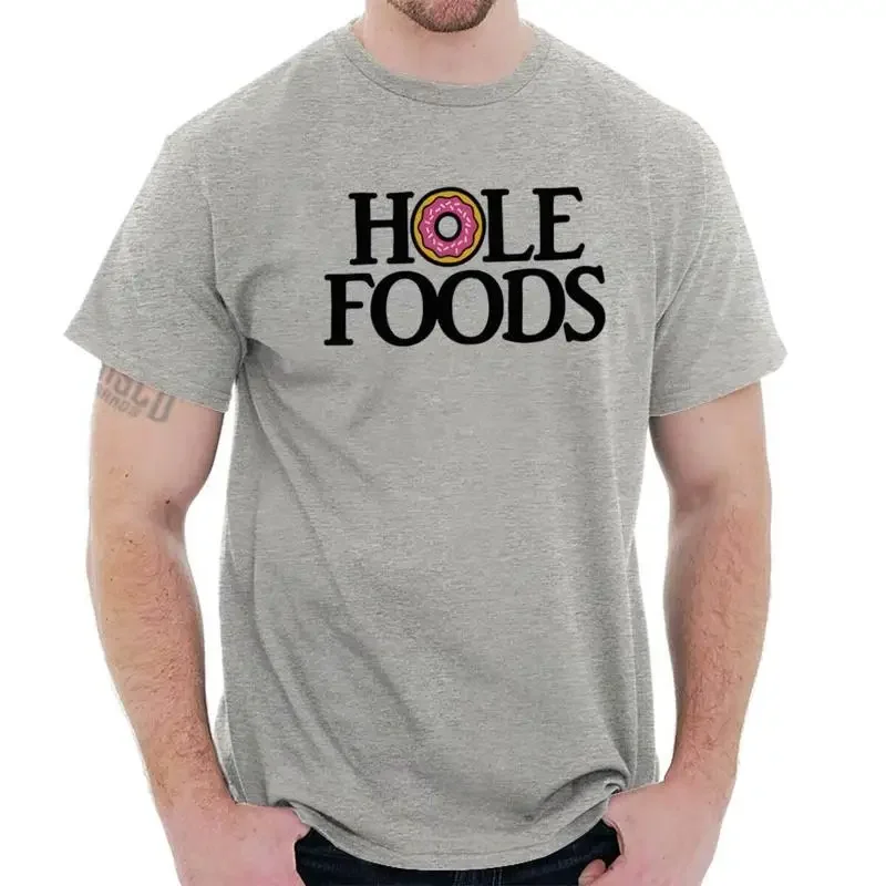 Camiseta con cuello redondo para mujer o hombre, Donut Lover Hole Foods Funny Foodie Sweets