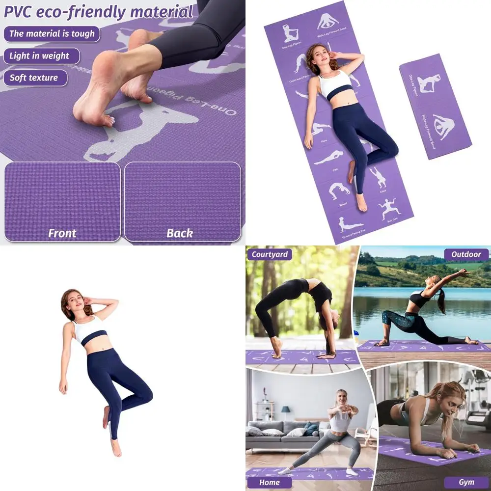 

Inspirational Folding Yoga Mat - Versatile Pilates and Gymnastics Equipment for Home or Studio, Suitable for All Fitness Levels