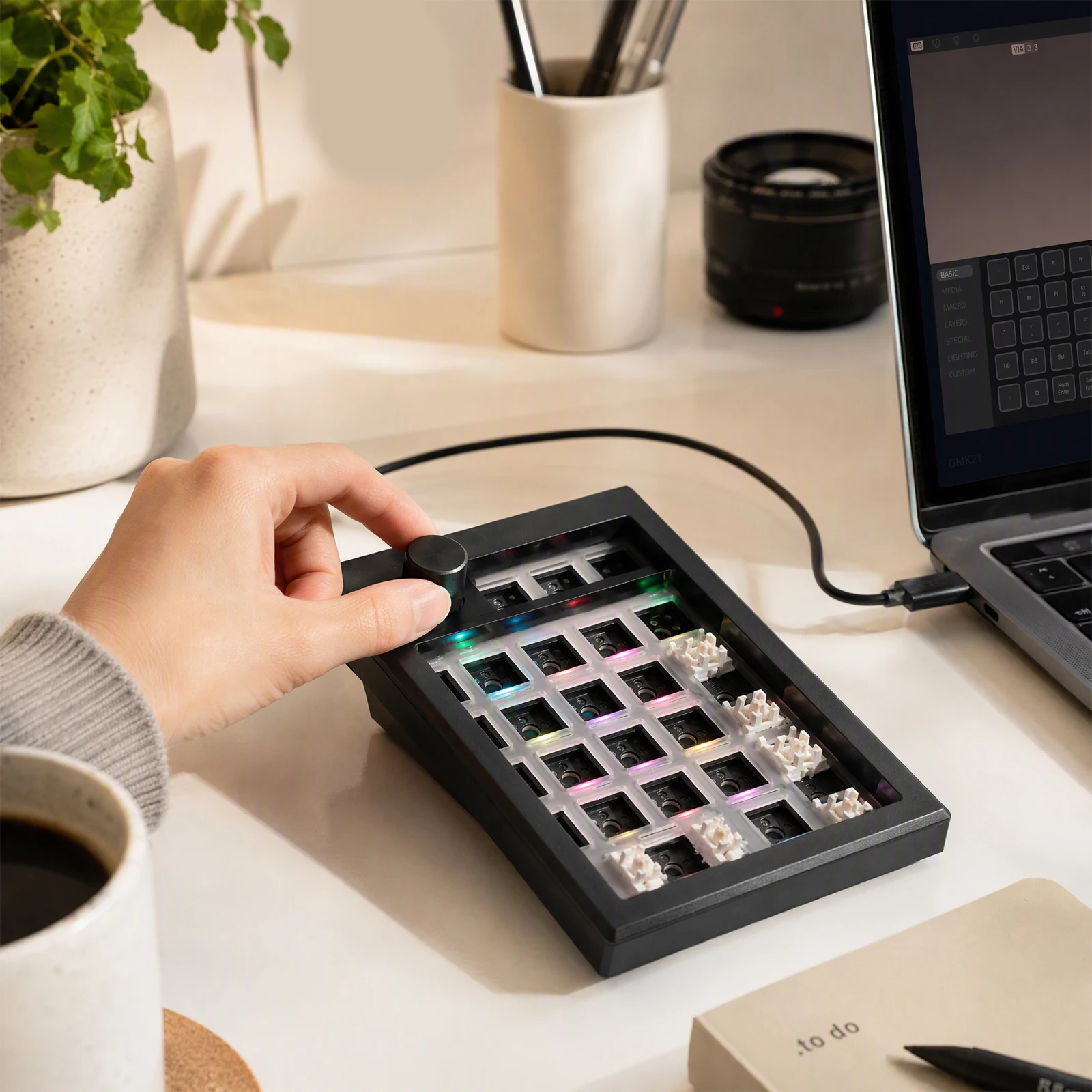 GMK21 Mekanik Numpad Kiti, Blu - Mechanical Numpad Hot Swap Rgb Wireless incelemesi ve fiyatı