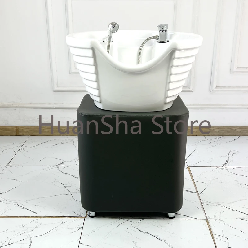 

Japanese Salon Chair Professional Auxiliary Hairdressing Sink Shampoo Chair Thai Spa Lava Cabezas Furniture Beauty LJ50SC