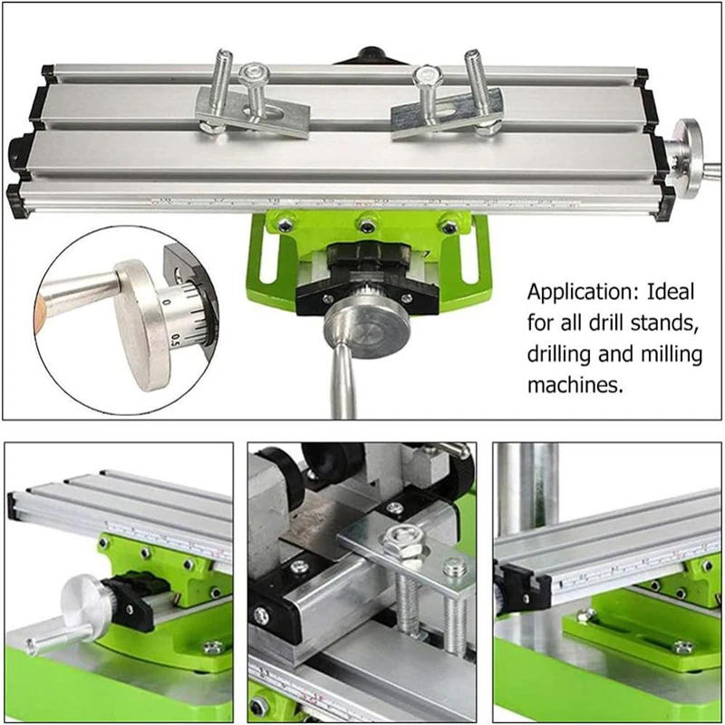 Multi function Worktable Milling Machine Working Compound Table Cross Slide Table Drilling Bench Multifunction Adjustable X-Y