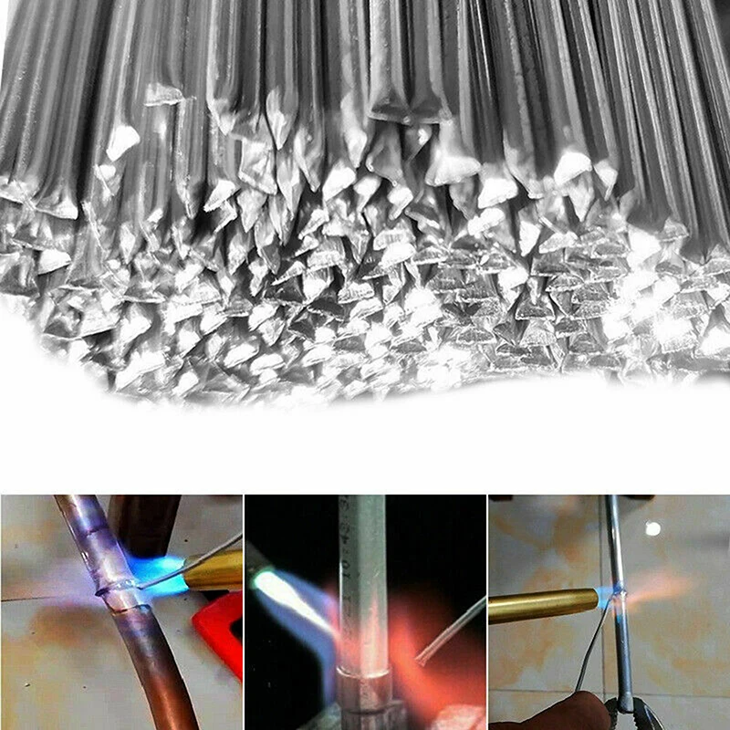 

10/20/50pcs Aluminum Welding Rods 50cm Low Temperature Easy Melt Weld Bars Cored Wire 1.6mm Rod Solder for Soldering Supplies