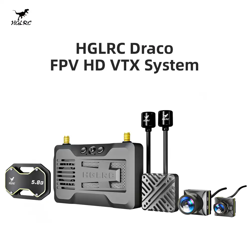 HGLRC Draco HD VTX Air Unit, Select A1 Lite+, A1 Pro, A2 Pro Night Vision or Ground Unit for RC Quad