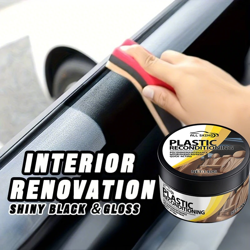 Crema de Limpieza Multiusos de 140 ml, Limpieza Profunda Sin Residuos para el Hogar, Cocina, Interior de Automóviles, Cuero, Madera, Plástico y Superficies Duras