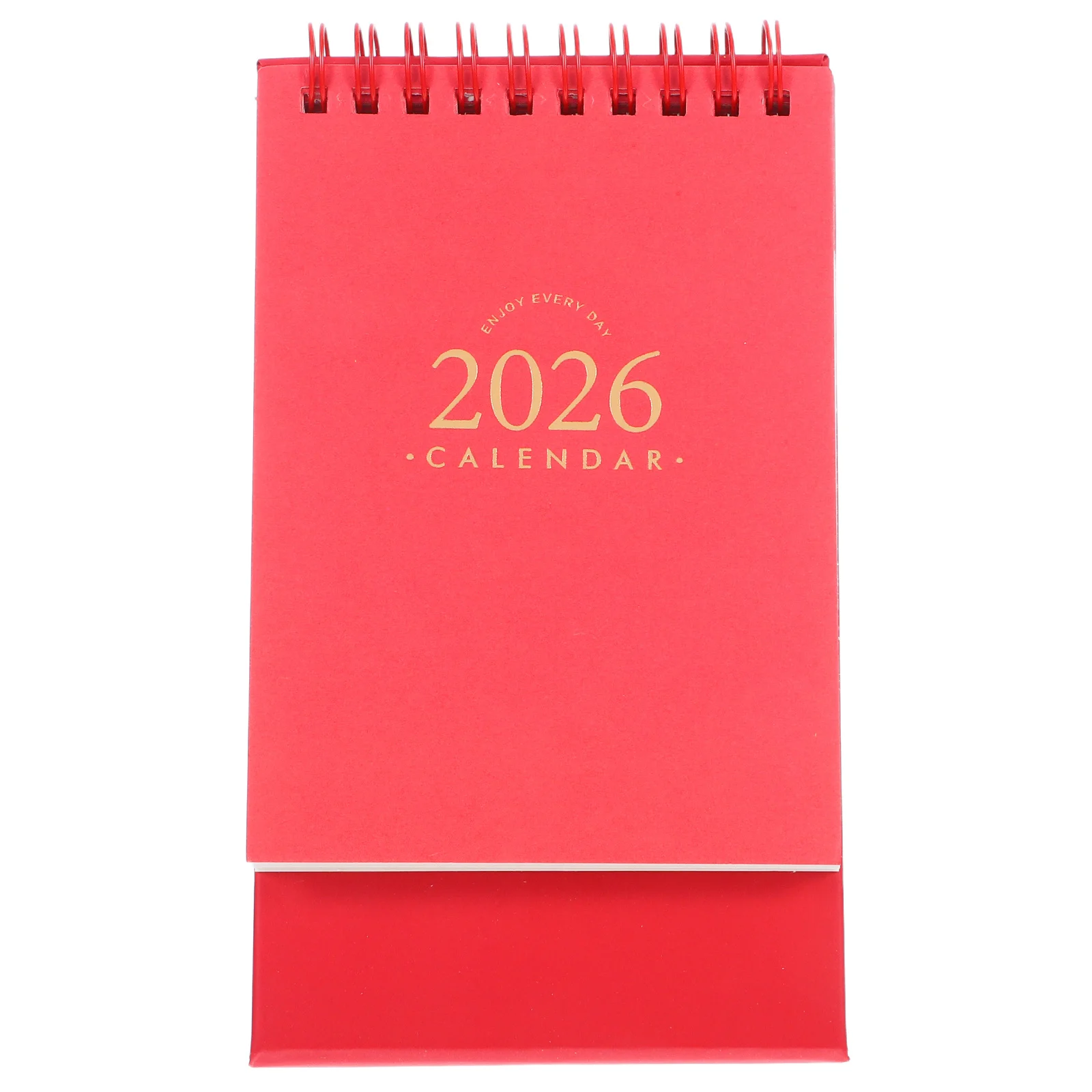 

Mini Desk Calendar 2026 Twinwire Binding Standing Flip Design for Office Home School Compact Aesthetic Mini Calendar Notepad